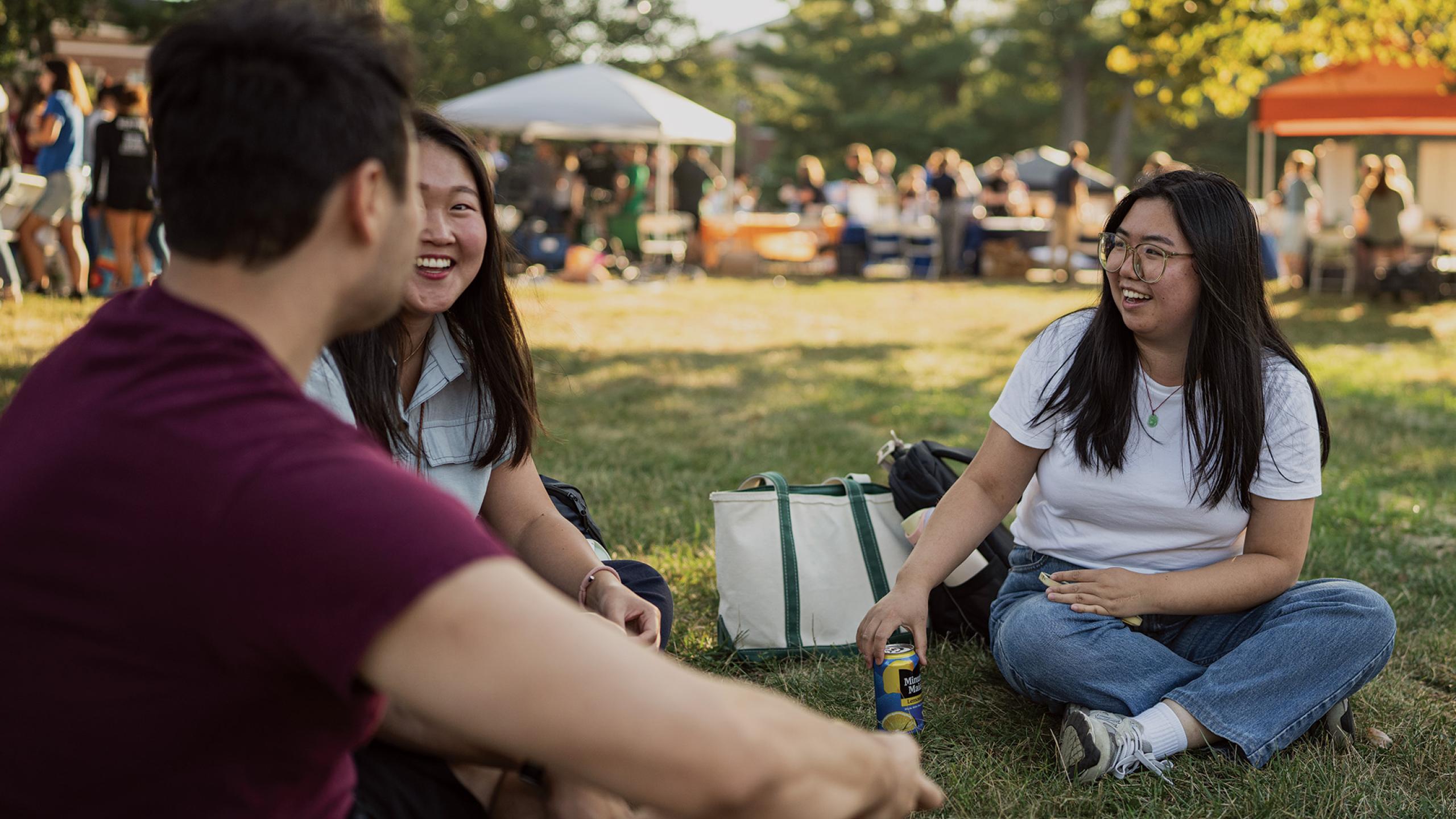 students at university day