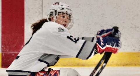 Katie Ladlie on the ice