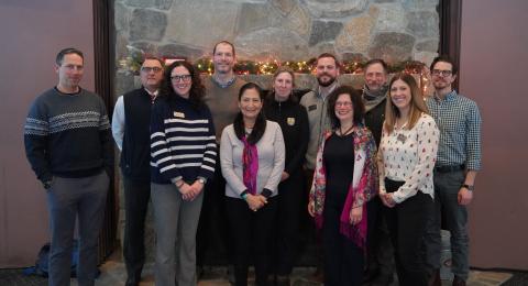 Secretary Haaland with UNH faculty and staff
