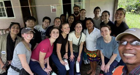 Nursing student group in Panama