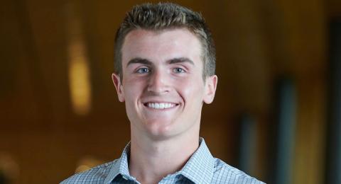 UNH Paul master's in finance student Peter Logee