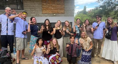 UNH Wildcats in Kenya with group
