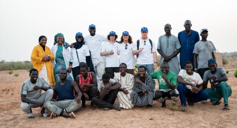 Full Bucket Foundation team with some of the Daara students and workers 