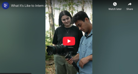 Screenshot of YouTube video about UNH student Matt Solan
