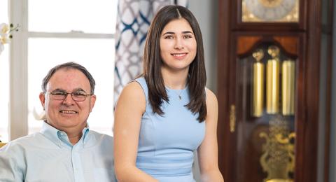Father and daughter