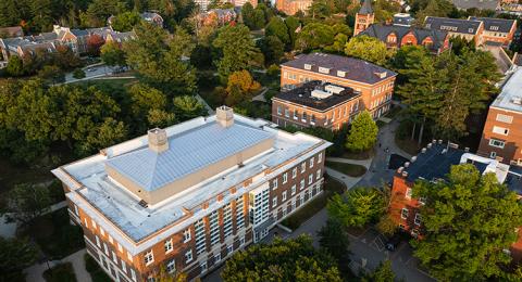 Aerial view of campus