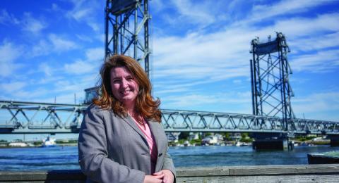 Erin Bell, chair of the department of civil and environmental engineering