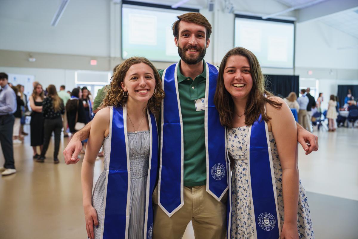 Honors graduation students in stoles