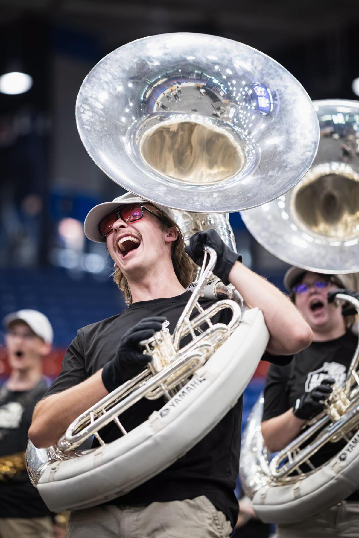 The band plays during Wildcat Days