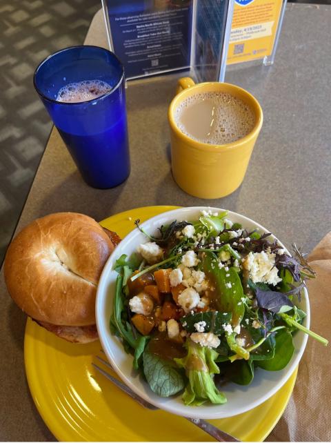 My lunch at Holloway Commons Dining Hall.
