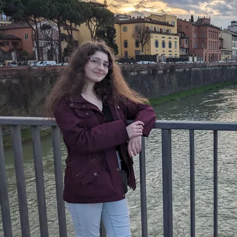 UNH student Rain Bugado in Italy