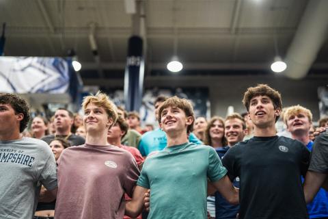 Group of UNH students at the Wildcat Days event