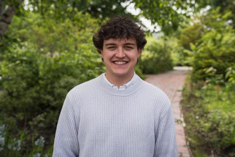Brendan Thornton smiles at the camera