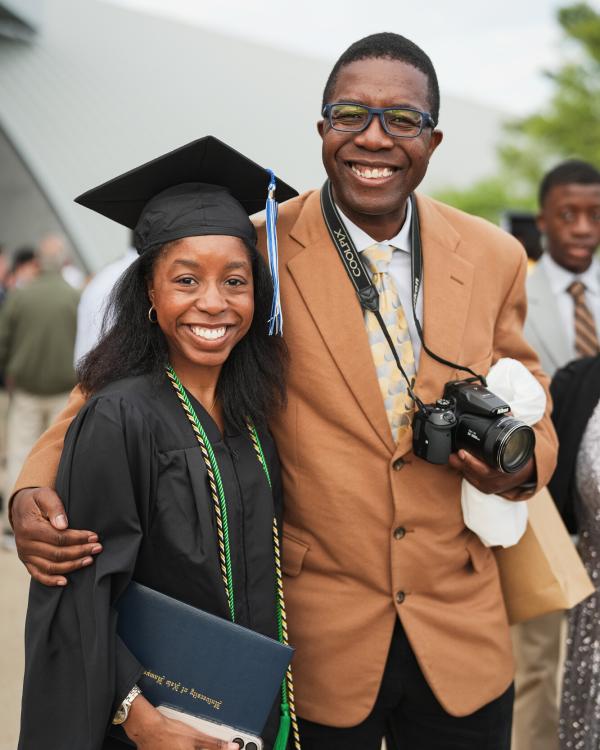 UNH student at commencement